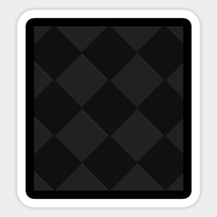 Black and grey checkered board Sticker